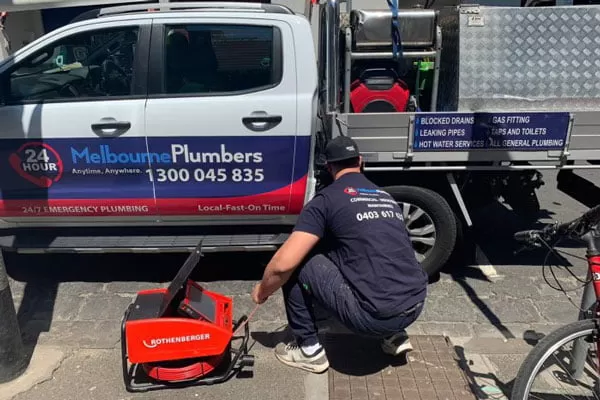 Local Elsternwick Plumber with service van and equipment
